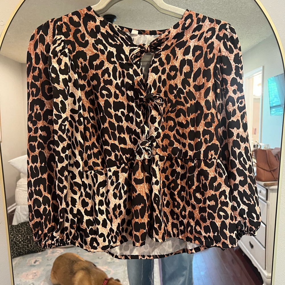 Leopard Print Women's Top
